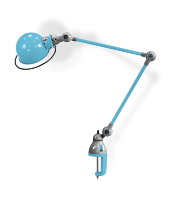 Loft D4040i Bordlampe Klemme Fra Jield Pastel Blue Blank Poleret