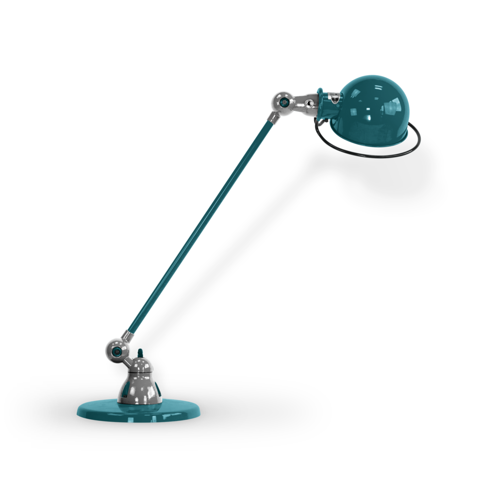 Loft D6000i Bordlampe Fra Jield Ocean Blue Blank Poleret
