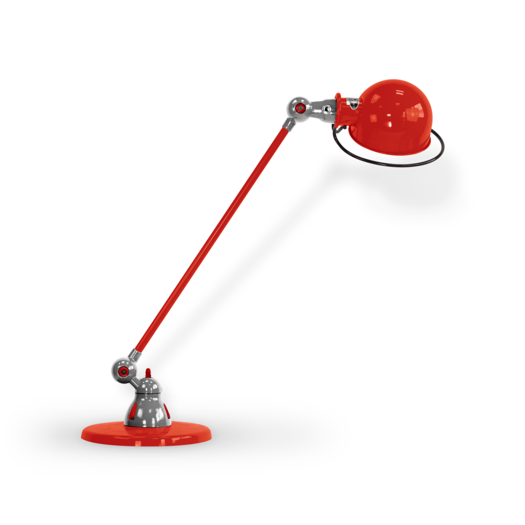 Loft D6000i Bordlampe Fra Jield Red Blank Poleret