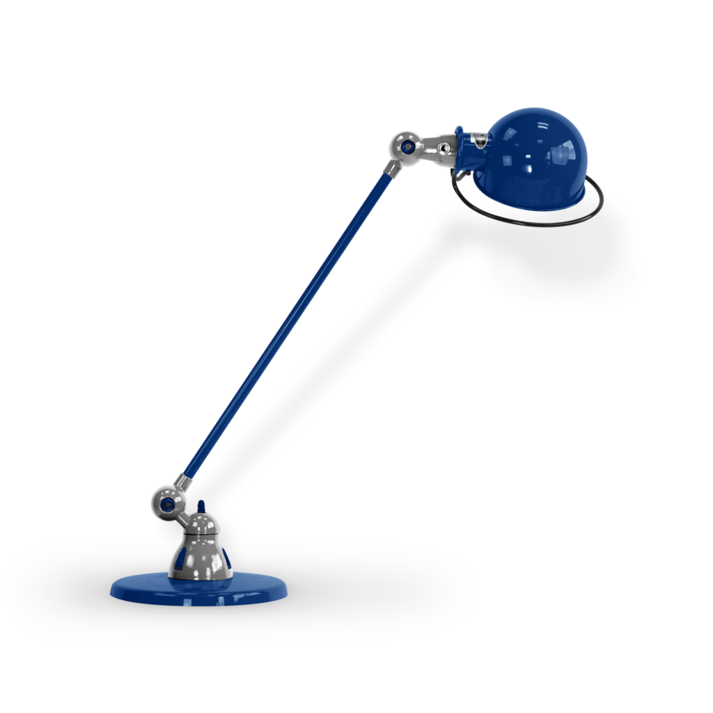 Loft D6000i Bordlampe Fra Jield Sapphire Blue Blank Poleret