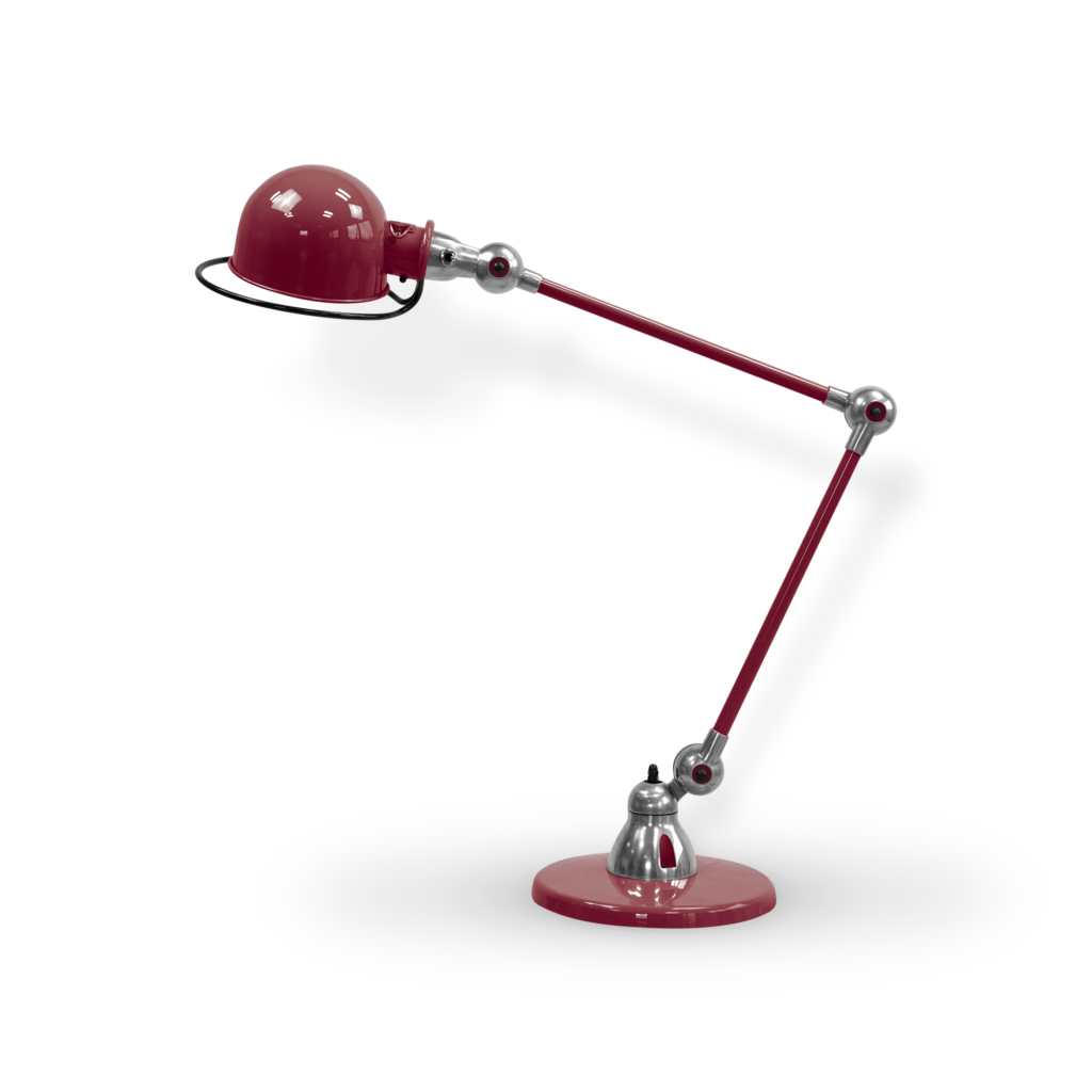 Loft D6440i Bordlampe Fra Jield Burgundy Blank Poleret