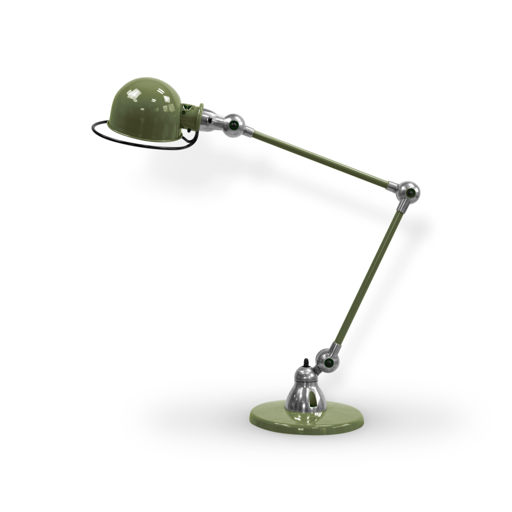 Loft D6440i Bordlampe Fra Jield Olive Green Blank Poleret