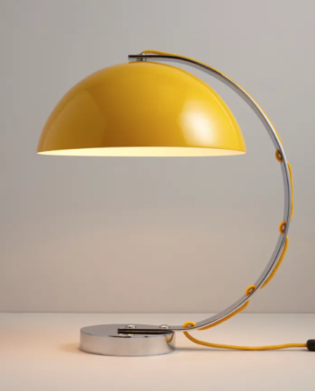 London Table Light Bordlampe Original Btc Gul Med Gul Stofledning