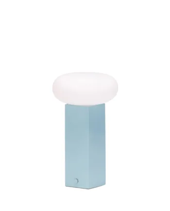 Low Portable Batterilampe Bordlampe Blå