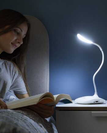 Lum2go Genopladelig Touch Led Bordlampe Hvid