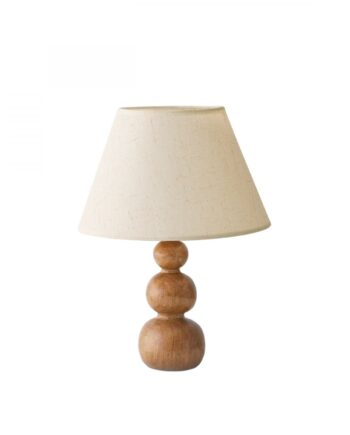 Lumi 242109 Bordlampe Creme Stof Natur Træ