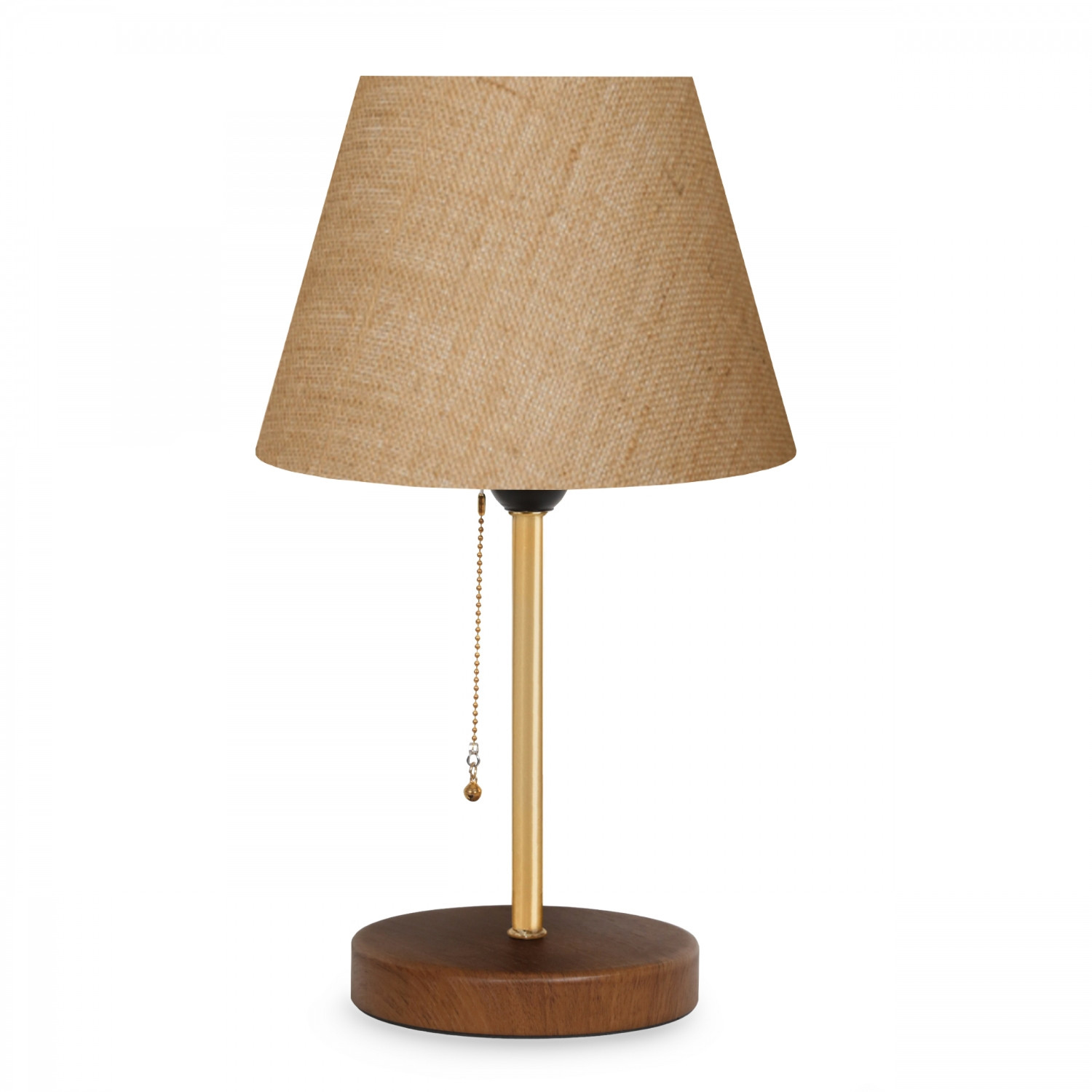 Lumi Ayd 3137 Bordlampe Creme Stof Metal Træ