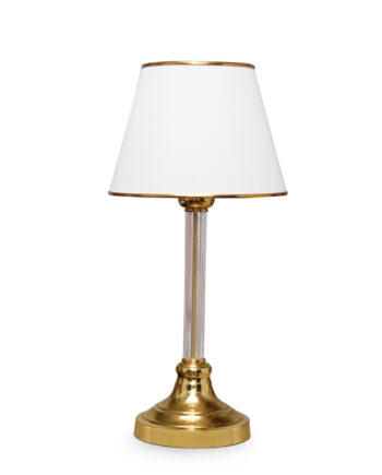 Lumi Bordlampe Hvid Stof Plastik Metal