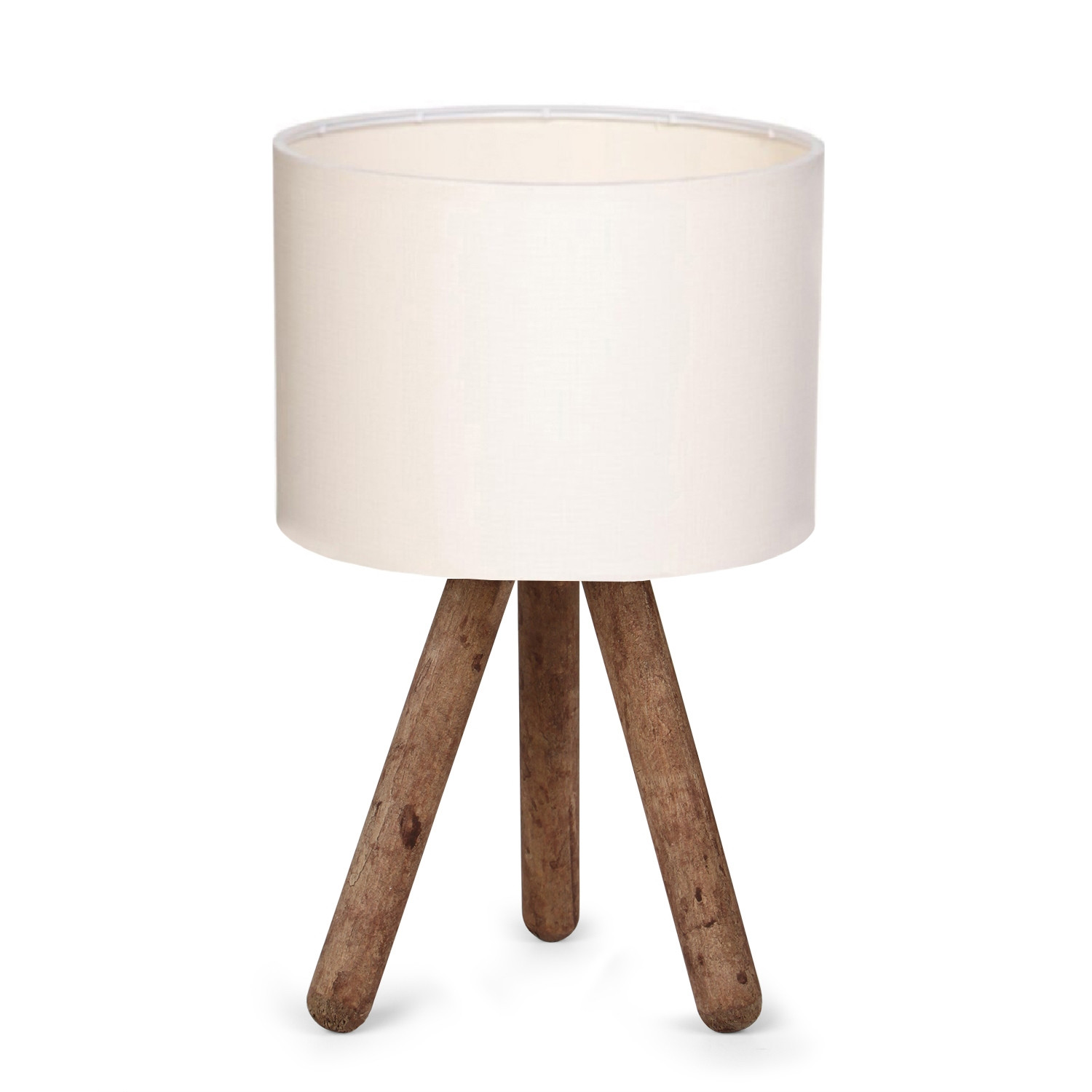 Lumi Getafe Bordlampe Creme Stof Træ