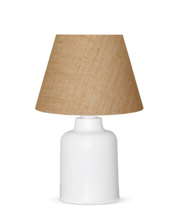 Lumi Quimper Bordlampe Creme Jute Plastik