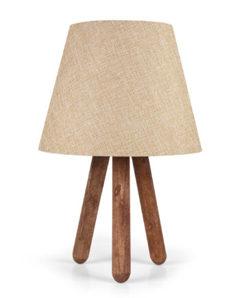 Lumi Zirion Bordlampe Pvc Brun Bøgetræ