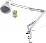 Luxo Bordlampe 11w 827 Hvid Fatning E27 Inkl Bordbeslag