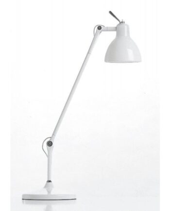 Luxy Bordlampe Mat Hvid Blank Sort Skærm Rotaliana