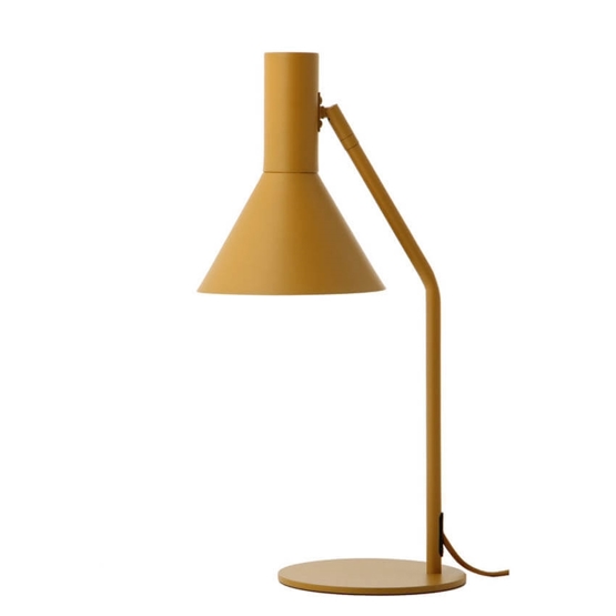 Lyss Bordlampe Mat Mandelfarvet