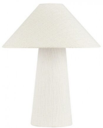 Mae Bordlampe Linned H46 E27 Led Off White