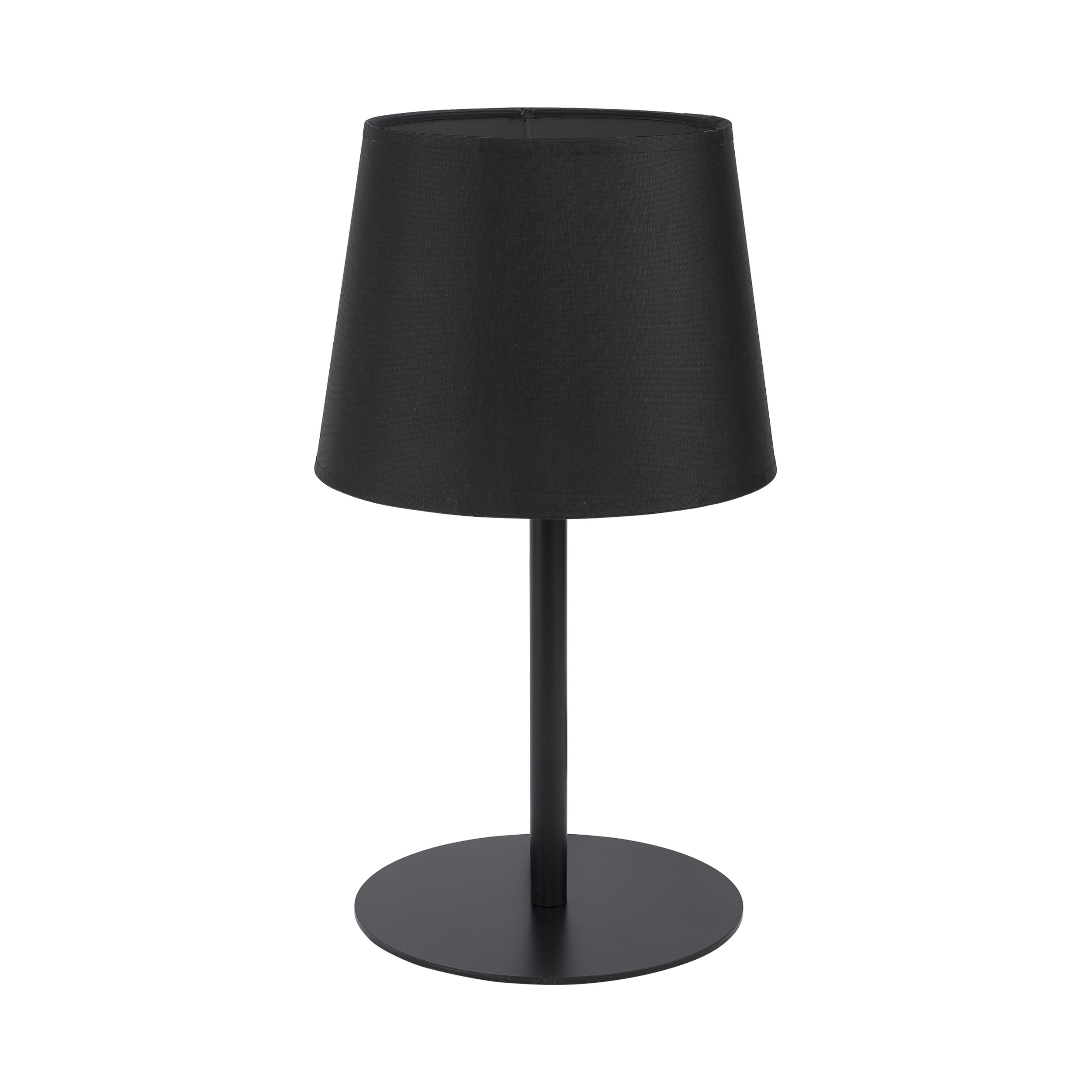 Maja Bordlampe Sort Stof Sort Metal