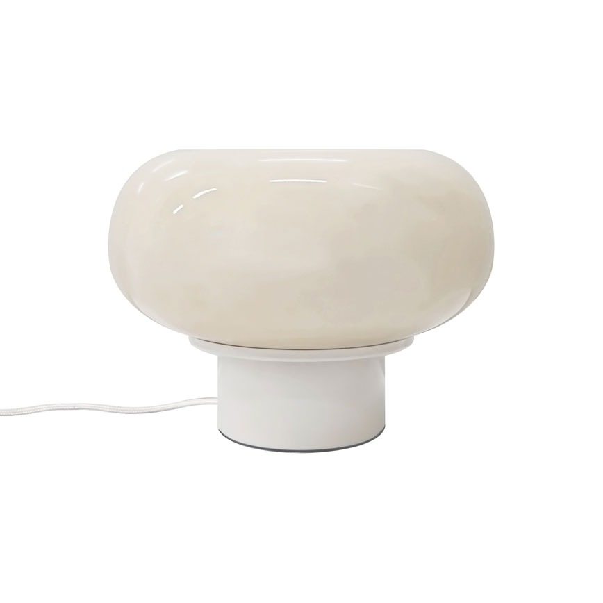 Malti Bordlampe Beige Glas ø27 E27