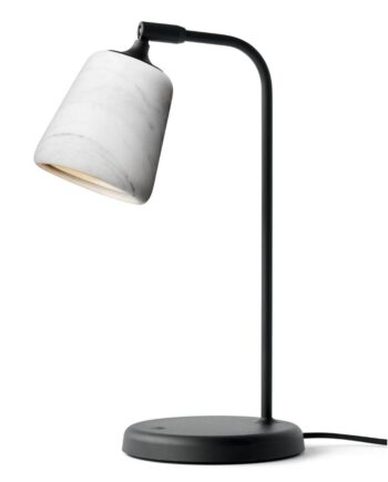 Material Bordlampe Hvid Marmor New Works