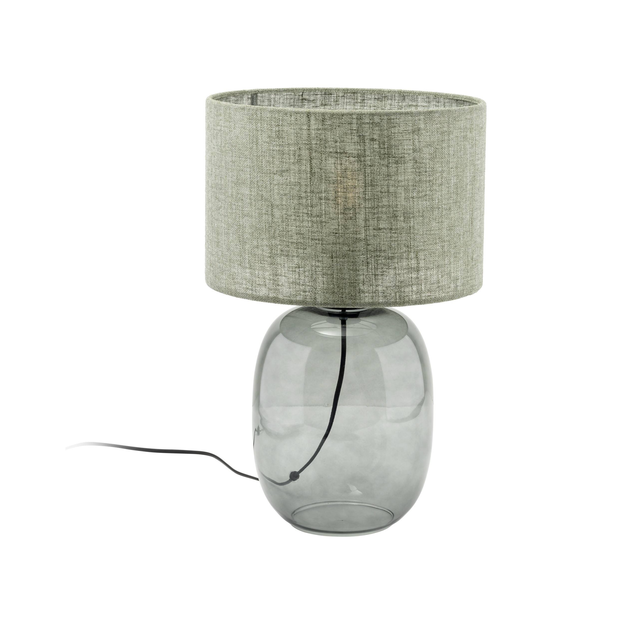 Melody Bordlampe Grøn Stof Grafit Glas