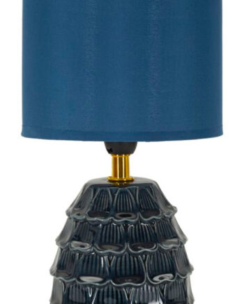 Moderne Bordlampe Keramik Jern And Stof 15x30x5