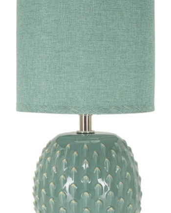 Moderne Bordlampe Keramik Metal Stof 14x27