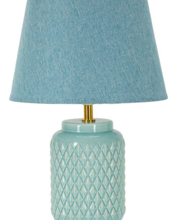 Moderne Bordlampe Keramik Metal Stof 28x44