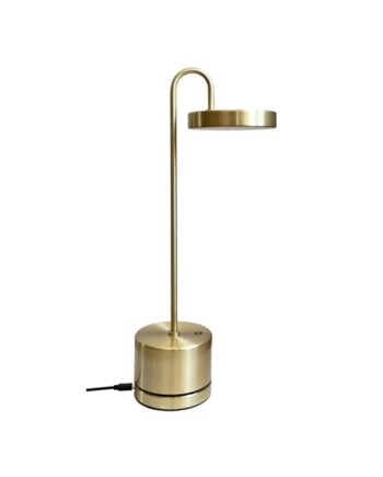 Moovelight Batterilampe Bordlampe Trådløs Oplader Messing
