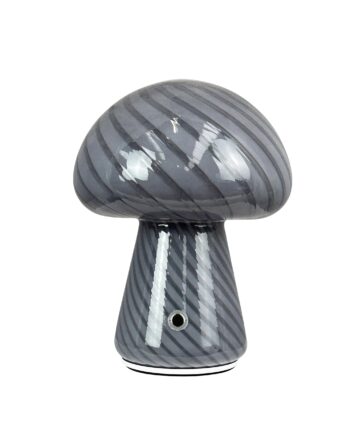 Morkel Mushroom Bordlampe Dyberg Larsen Grå Maleret