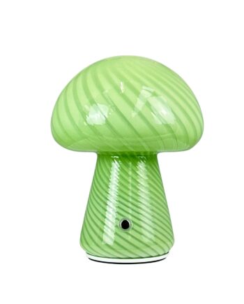 Morkel Mushroom Bordlampe Dyberg Larsen Grøn Maleret