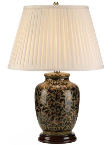 Morris Bordlampe H59 E27 Sortguld Creme