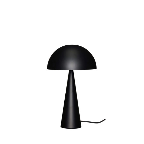 Mush Bordlampe Høj Mat Sort