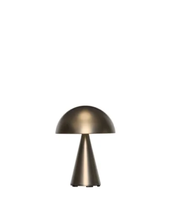 Mush Portable Bordlampe Batterilampe Bruneret Messing