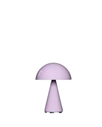 Mush Portable Bordlampe Batterilampe Lys Pink