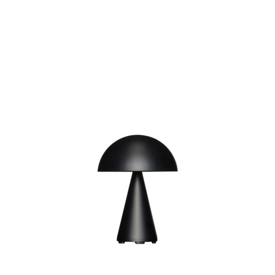 Mush Portable Bordlampe Batterilampe Mat Sort