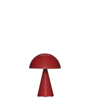 Mush Portable Bordlampe Batterilampe Rød