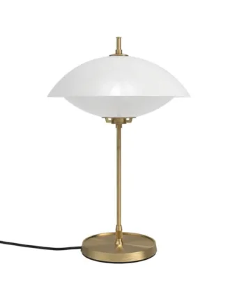 Musling Bordlampe Opal Messing