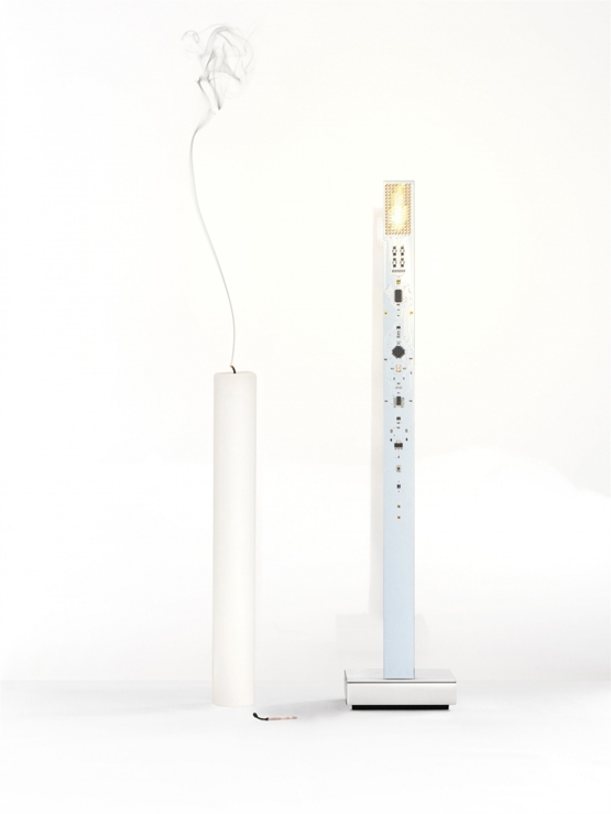 New Flame Bordlampe Hvid