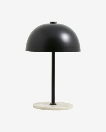 Nordal Kita Bordlampe Sort Med Marmorfod