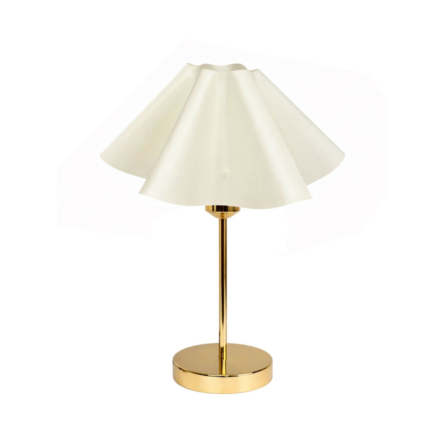 Nordvrk 242408 Bordlampe Ecru Pvc Guld Metal