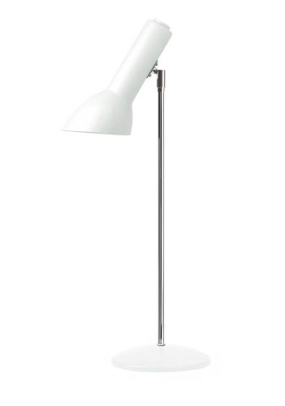 Oblique Bordlampe Hvid Blank