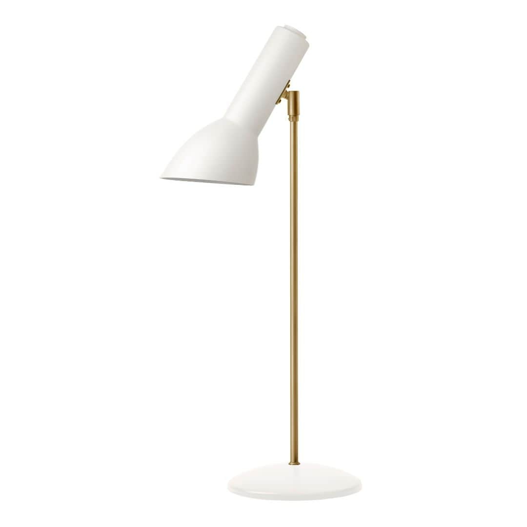 Oblique Messing Bordlampe Hvid Cph Lighting