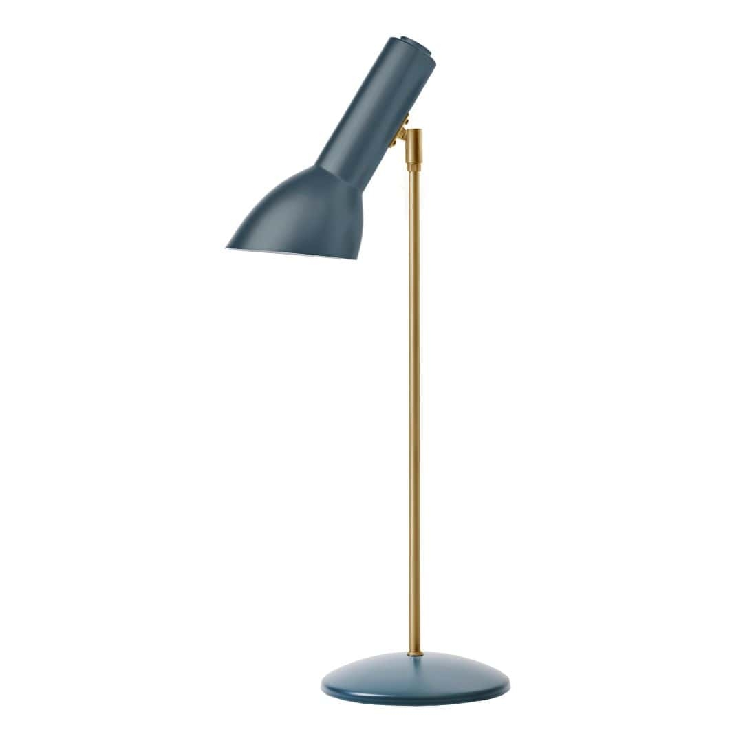 Oblique Messing Bordlampe Petroleumsblå Cph Lighting