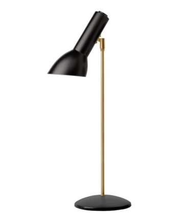 Oblique Messing Bordlampe Sort Cph Lighting