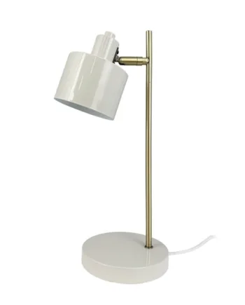 Ocean Bordlampe Beige Messing