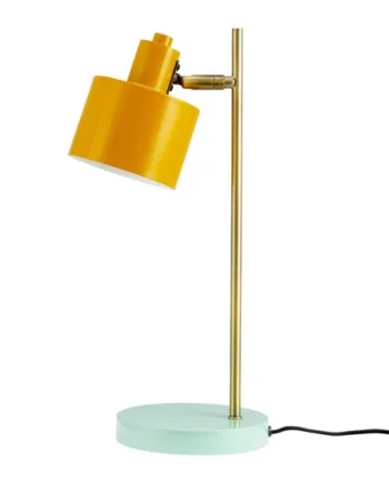 Ocean Bordlampe Karry Messing Turkis