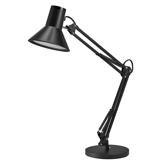 Office Line Desk Retro Bordlampe Sort