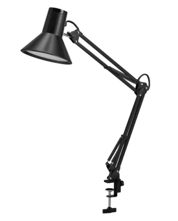Office Line Desk Retro Clip Bordlampe Sort