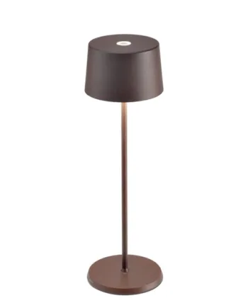 Olivia Batterilampe Bordlampe Corten