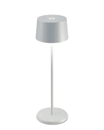 Olivia Batterilampe Bordlampe Hvid