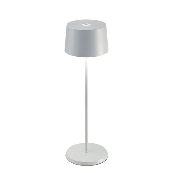 Olivia Batterilampe Bordlampe Hvid
